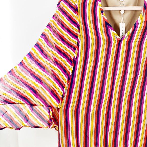 Trina Turk Women's Striped La Paz Blouse NWT - Picture 9 of 11